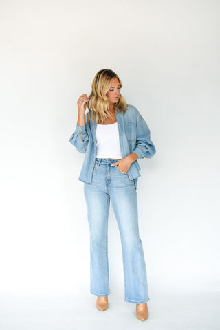 Denim Darling Button Up Top