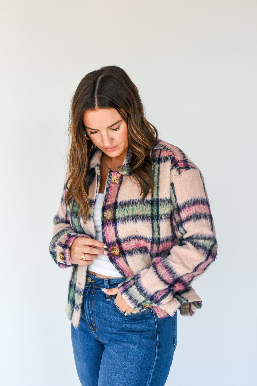 Soft Embrace Plaid Jacket