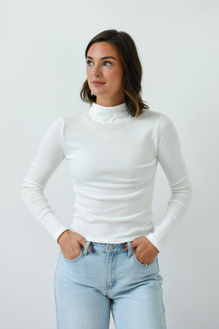 Neck Level Mock Neck Top