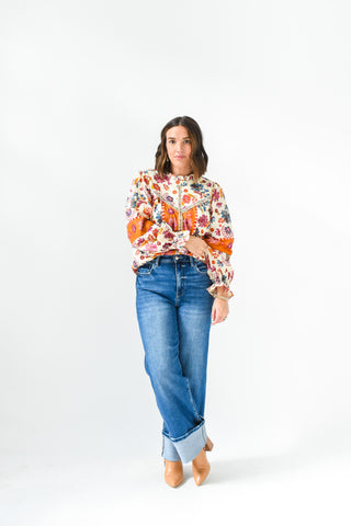 Autumn In Bloom Floral Top
