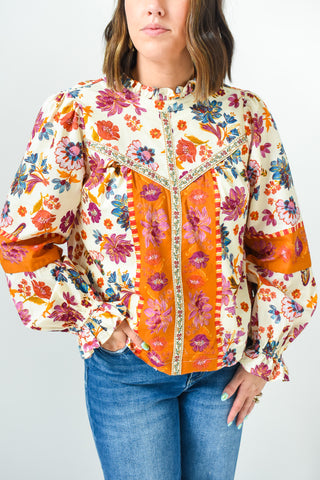 Autumn In Bloom Floral Top