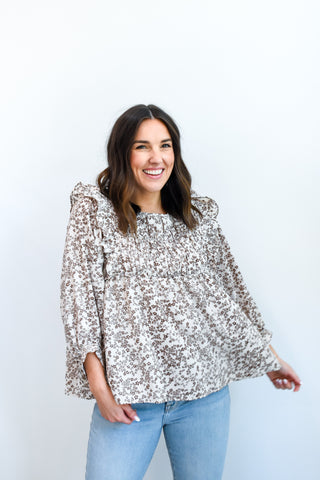 Ruffle In Blossom Blouse