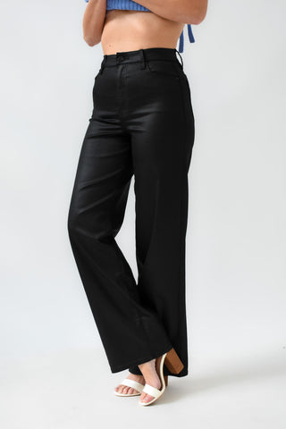 Hidden Logan Black Coated Dad Jeans
