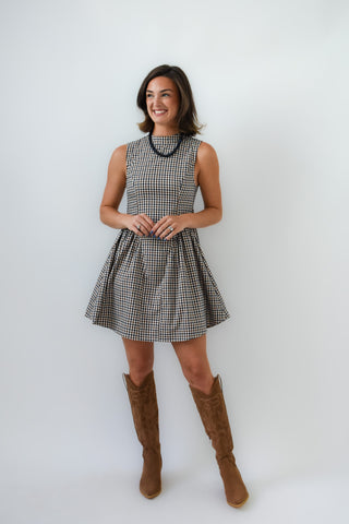 Double Check Gingham Dress