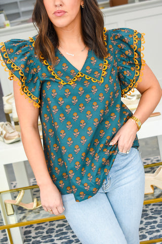 Collar Me Fancy Top