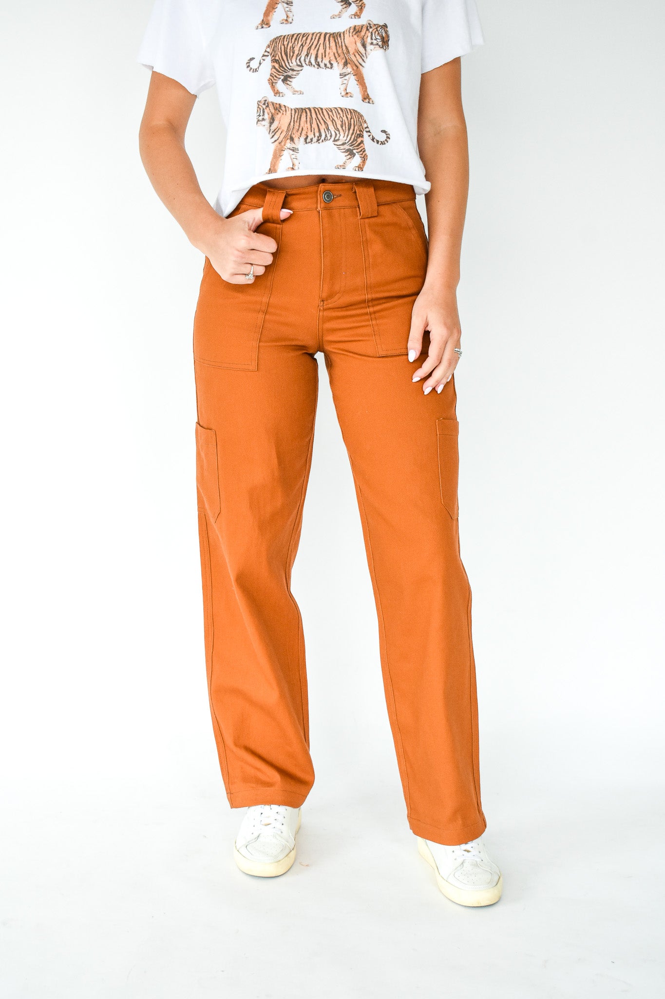 Cargo Comfort Twill Pants Maren + Main Boutique