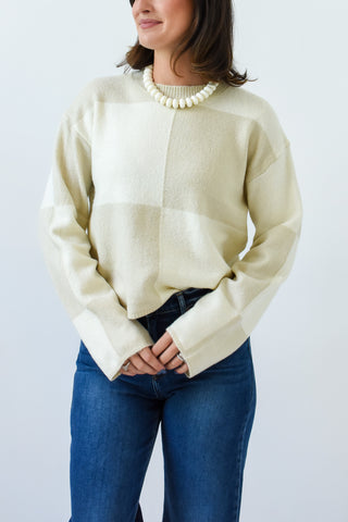 Square One Checkered Sweater