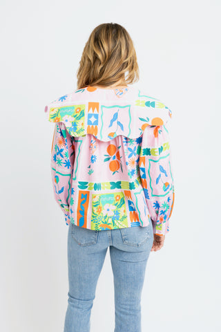 Karlie Floral Frame Collar Top