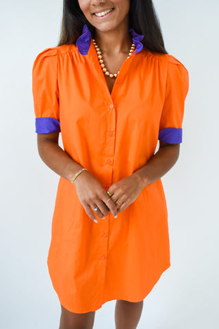 Tiger Reign Button Up Dress