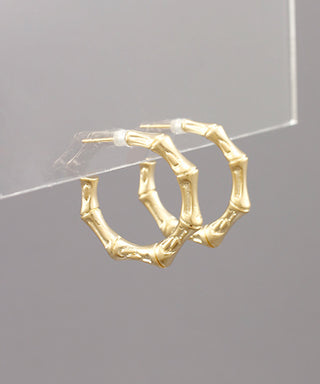 Bamboo Metal Hoops