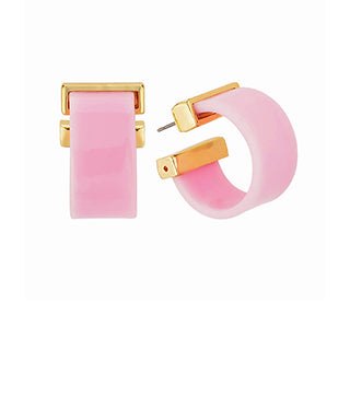 25mm Edge Gold Wide Open Hoops