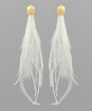Feather Fringe Earrings
