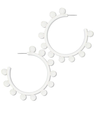 Color Coated Studded Hoops