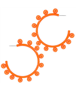 Color Coated Studded Hoops