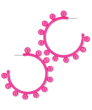 Color Coated Studded Hoops