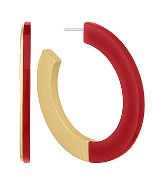 45mm Acrylic And Metal Hoops