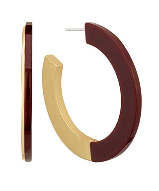 45mm Acrylic And Metal Hoops