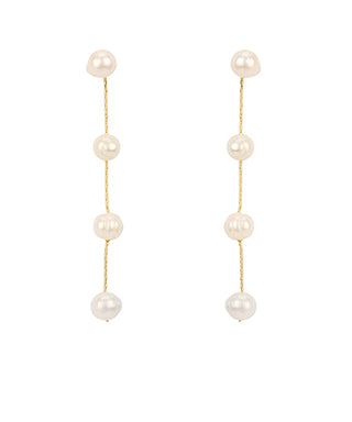 Freshwater Pearl 4 Drop Earrings