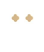 Clover Metal Stud Earrings