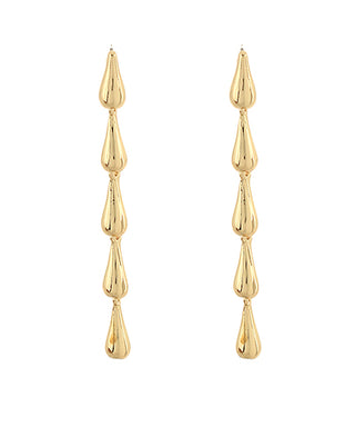 4 Teardrop Linear Drop Earrings