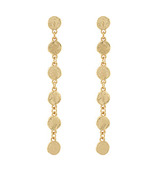 Disc Linear Earrings