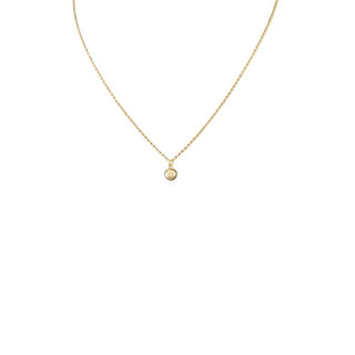Brass Ball Charm Necklace