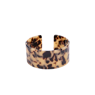 Wide Tortoise Cuff Bracelet