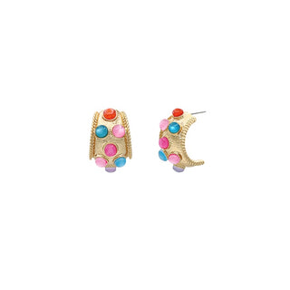 Dotted Antique Bold Hoops