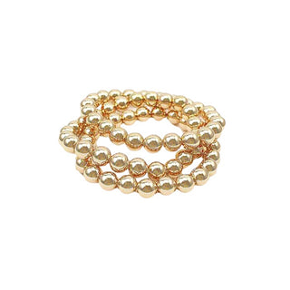 3 Row CCB Metal Stretch Bracelet