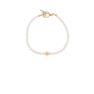 Pearl & CCB Ball Bracelet