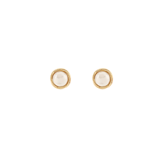 Pearl Dome Shape Stud Earrings