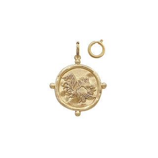 Gamecock Round Pendant