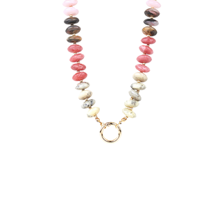 Rondelle Shape Marble Stone Necklace