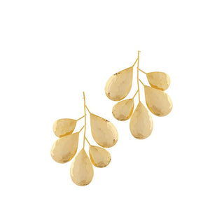 Leaf Shape Textured Earrings