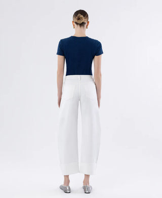Flying Monkey Cuffed Crop Barrel Leg Jeans