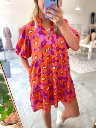 Balance Of Flower Printed Dress