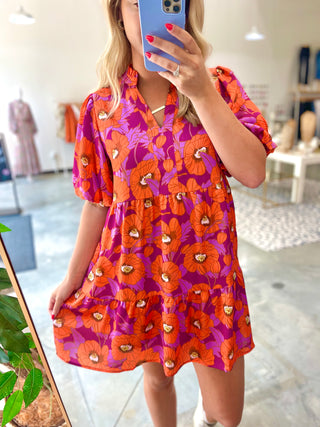 Balance Of Flower Printed Dress