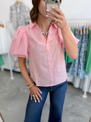Front and Center Puff Sleeve Top