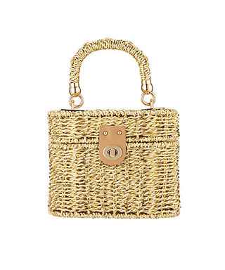 Metallic Straw Bag