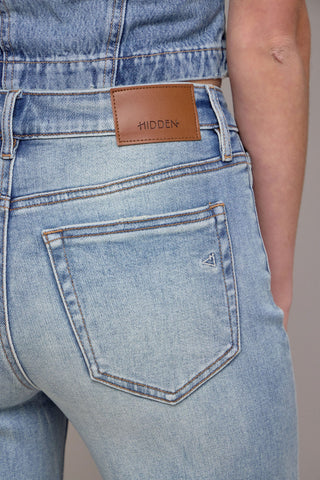 Hidden Ella High Rise Wide Straight Jean with Cuff