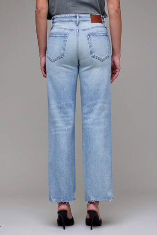Hidden Ella Raw Hem Classic Straight Jean