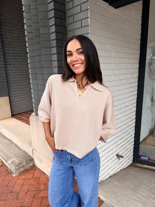 Knit Wit Collared Top