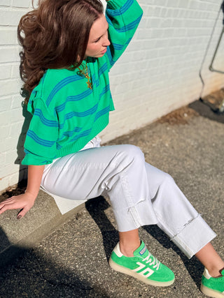 Line Up Love Striped Sweater