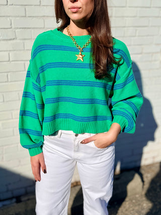 Line Up Love Striped Sweater