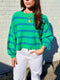 Line Up Love Striped Sweater