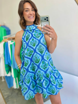 Halter Days Floral Dress