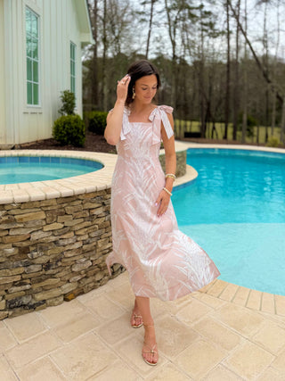 Rosewater Garden Midi Dress