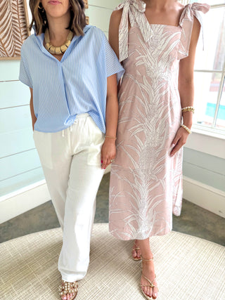 Rosewater Garden Midi Dress