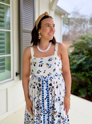 Blue Skies Ahead Printed Maxi Dress