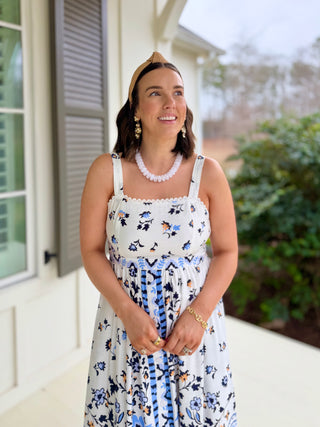 Blue Skies Ahead Printed Maxi Dress